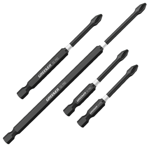 Magnetiska bitar 1/4" för borr 4 st