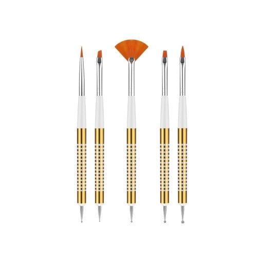 Nail art prickpenna med pensel 5 st