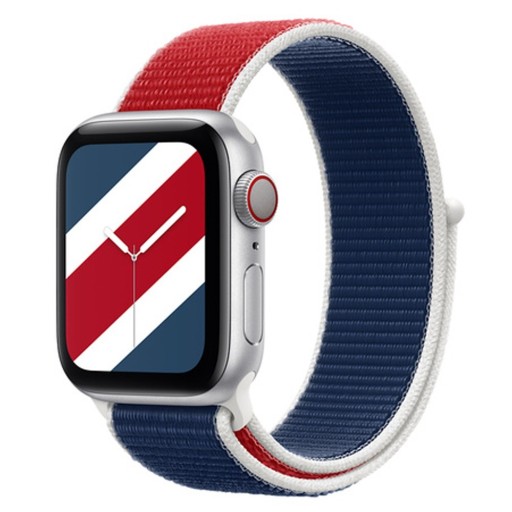 Nylonarmband för Apple Watch med Storbritanniens flagga 42 mm / 44 mm / 45 mm
