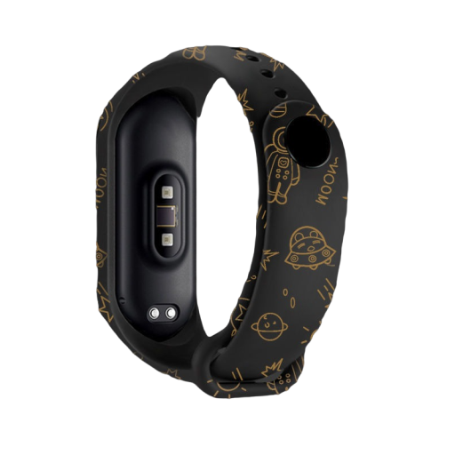 Silikonrem till Xiaomi Mi Band 5/6 med rymdmotiv