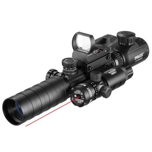 Kikarsikte 3-9X32 med röd laser