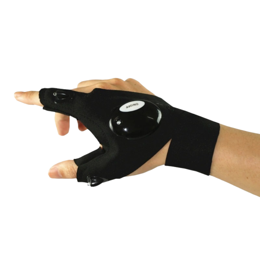 Handskar med LED-ljus