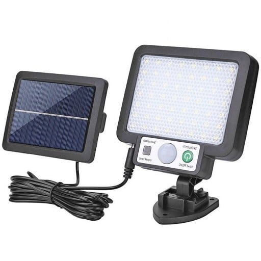 Solcellsvägglampa med rörelsesensor T1046