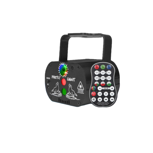 LED RGB discoljus med fjärrkontroll