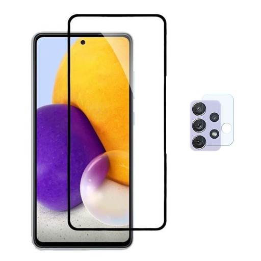 Härdat glas för Samsung Galaxy A52 5G och kameraglas T1120