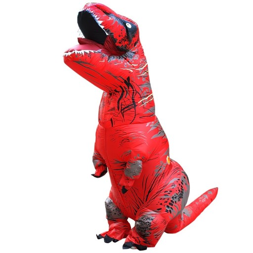 Uppblåsbar T-Rex kostym för vuxna