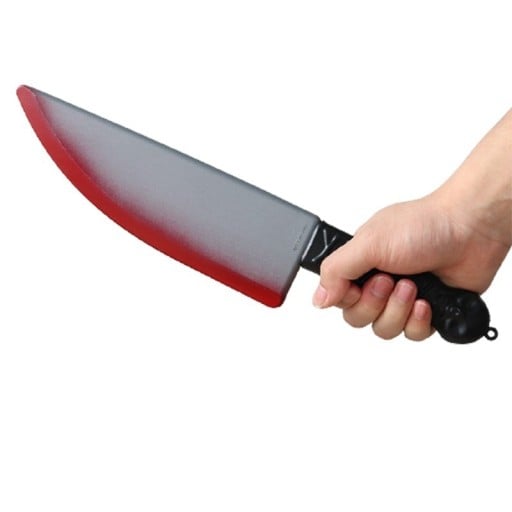 Dekoration blodig kniv 38 cm
