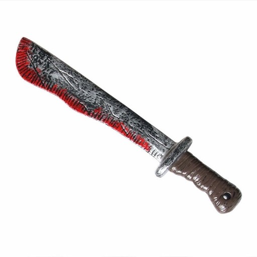 Dekoration blodig machete 43 cm