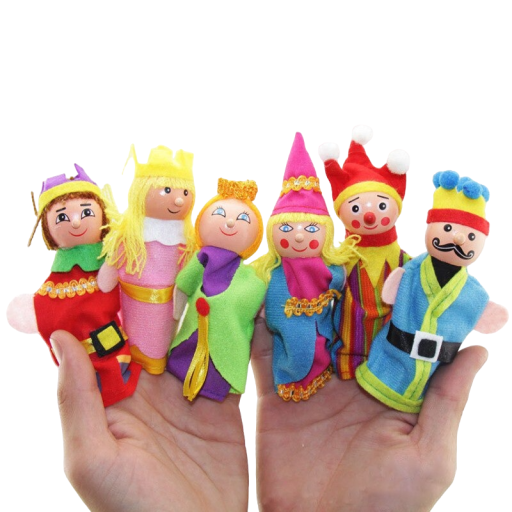 Fingerdockor 6 st