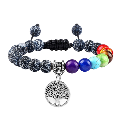 Justerbart armband med sju chakra Z260
