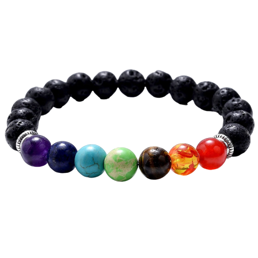 Sju Chakra Bead Armband Z282