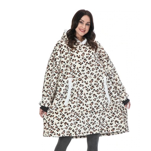 Oversize sweatshirtfilt med ärmar P4002