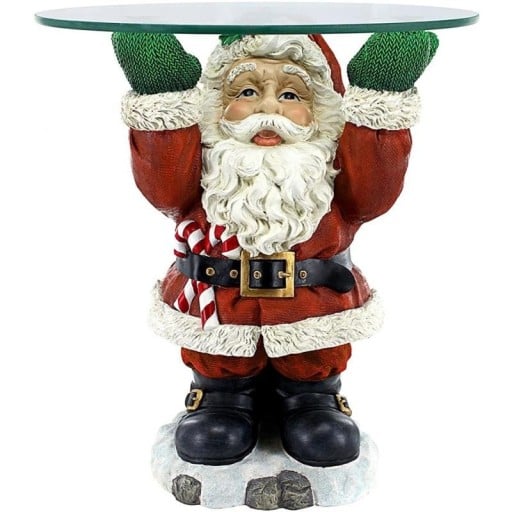 Jultomten med en bricka