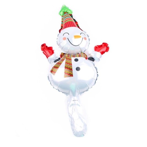 Jul ballong snögubbe