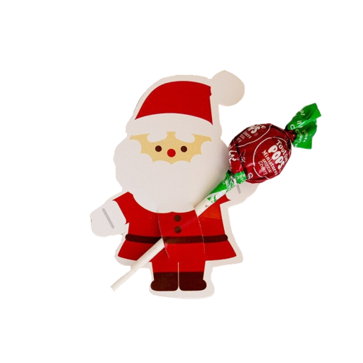 Christmas lollipop bild jultomten 50 st
