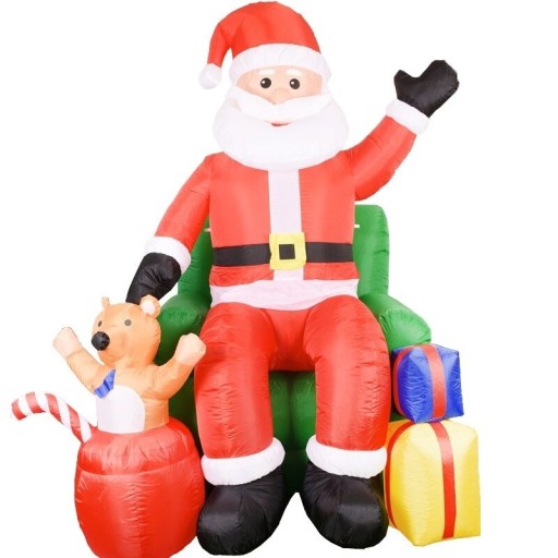 Uppblåsbar jultomte P4076