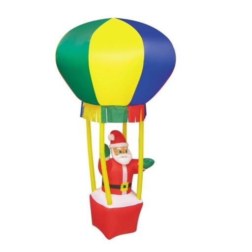 Uppblåsbar jultomte i en ballong