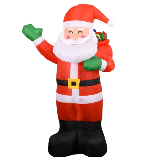 Uppblåsbar jultomte P4072