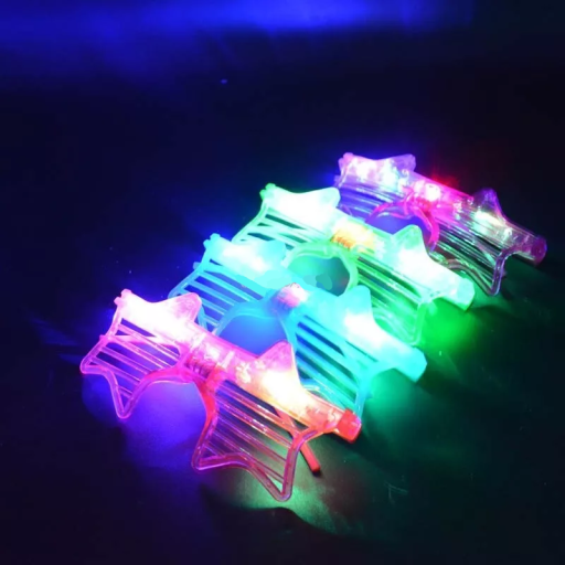 Fest LED-glasögon stjärna 12 st