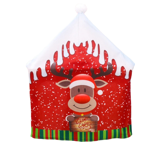 Stolsöverdrag med jultema