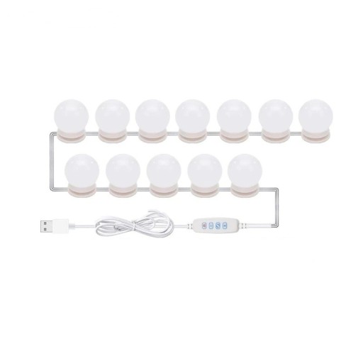 LED spegelljus 12 st