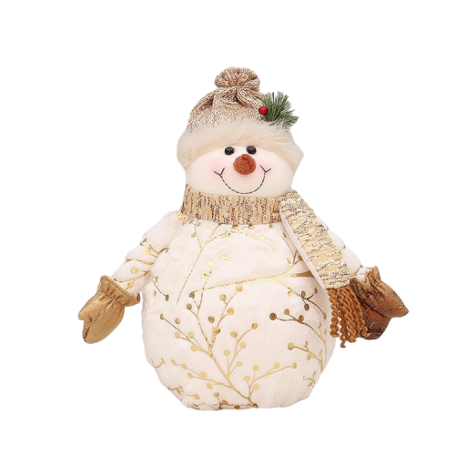 Snögubbe med hatt 35 cm