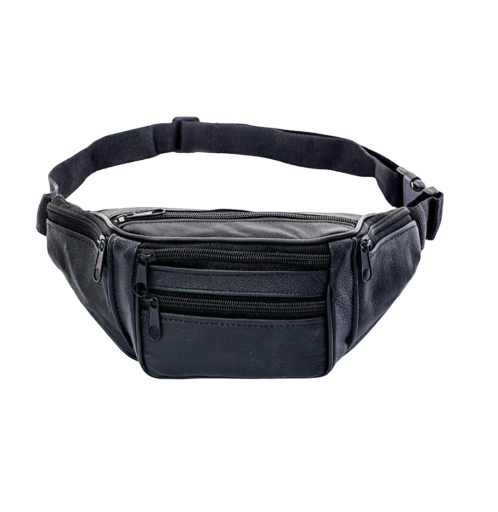 Fannypack i läder för män T755