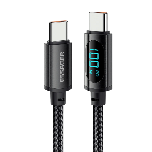 USB-C / USB-C med skärmdatakabel 1 m