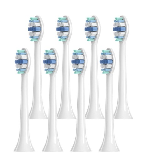 8 st Ersättningstandborsthuvuden för Philips Sonicare FlexCare, EasyClean, Whitening, Essence, HealthyWhite