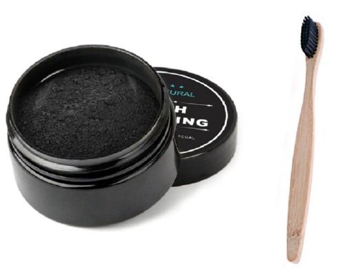 Tandblekningspulver med svart kol 30 g