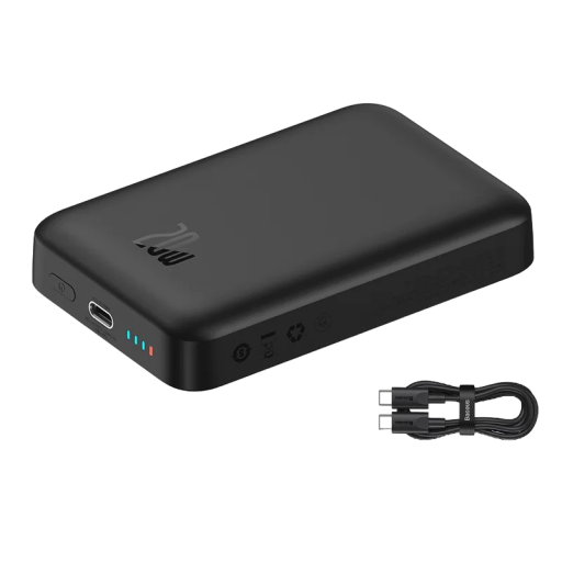 Trådlös powerbank USB-C 10000mAh 20W vit
