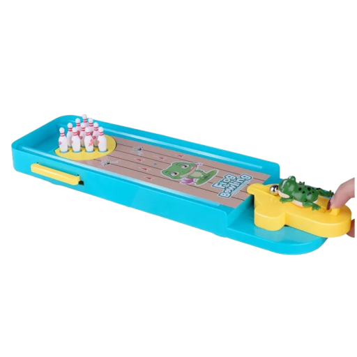 Mini bowling set med grodor