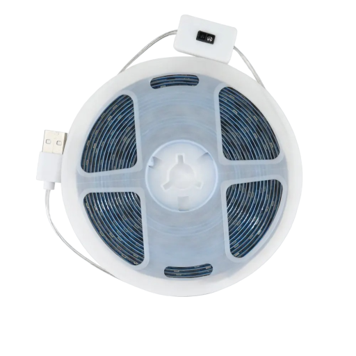 LED-ljuslist med rörelsesensor, kallvit, 5 m