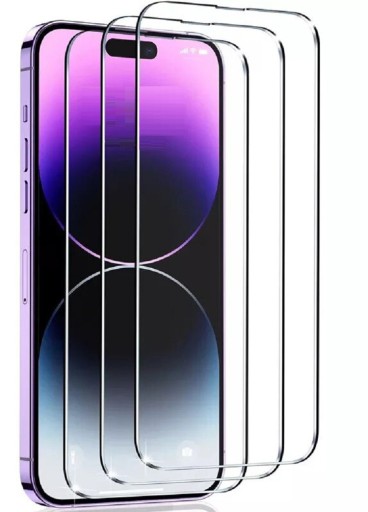 Härdat glas för iPhone 15 5 st