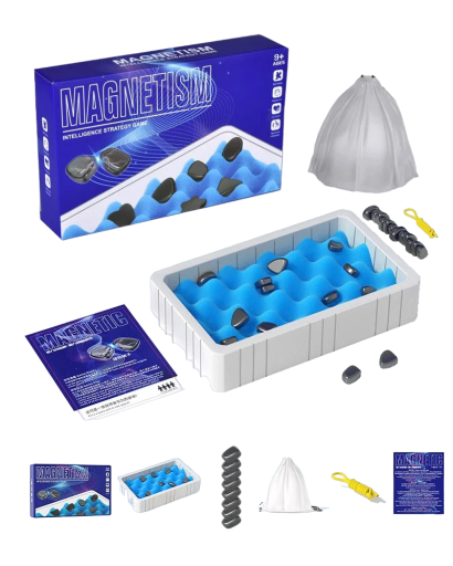Barns strategispel med magnetiska pjäser Magnetschack