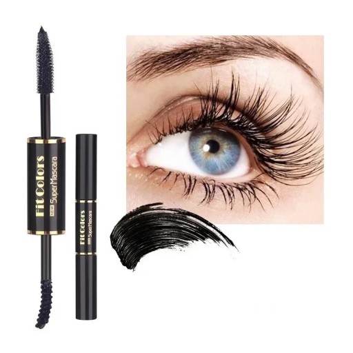 Färgglad dubbelsidig mascara för ögonfransar och ögonbryn Snabbtorkande och långvarig mascara i färgvarianter
