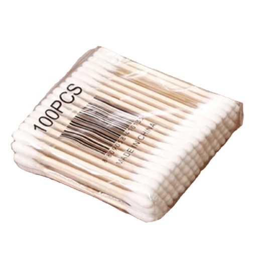 Bambu bomullspinne Dubbelhövdade öronproppar 100 st