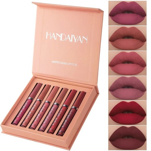 Liquid Lipstick Set Ultra Matt Waterproof Lipstick Long Lasting Lipstick 6 st