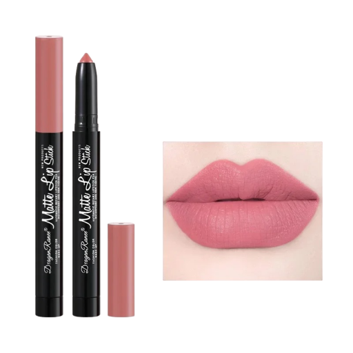 Matt läppstift i en penna Lip contour penna Långvarigt och vattenfast läppstift