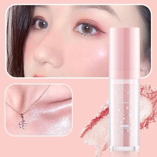 Ljusande puder för ansiktet Shiny highlighter Långvarigt skimrande puder Highlighter för ansikte och kropp