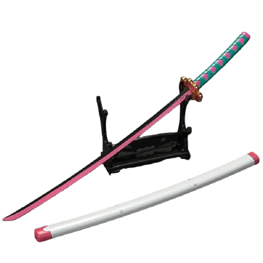 Katana s pouzdrem Mitsuri Kanroji Replika katany z anime 25 cm Domácí dekorace