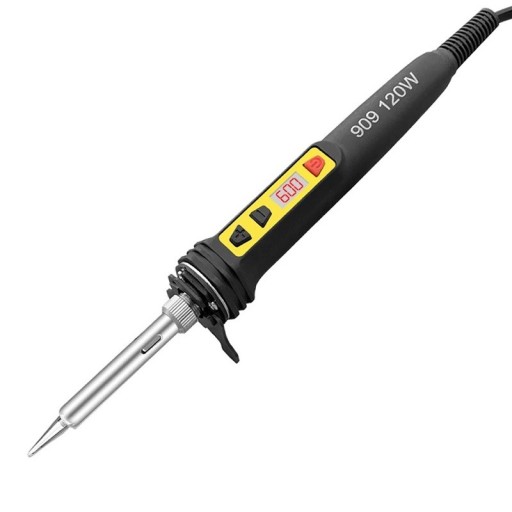 Digital lödkolv med justerbar temperatur 200-600 ℃ Elektrisk spets lödkolv Elektrisk lödpistol med digital display 120W 220V