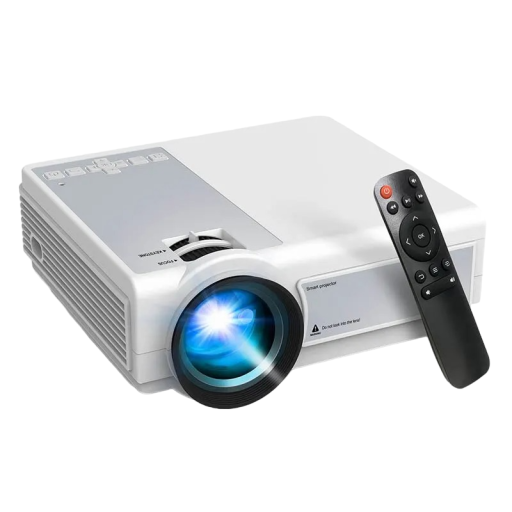 Miniprojektor L36P Bärbar hemmabio kompaktprojektor med WiFi 5G och Bluetooth Home Player 1080P 20 x 18,5 x 7,5 cm