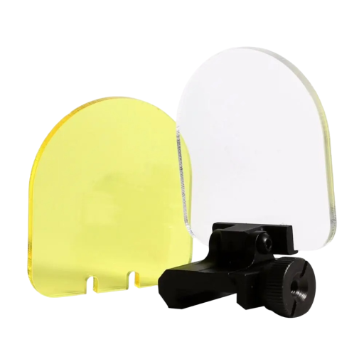 Kikarsikte Skydd Transparent kikarsikte Skyddslock 2 st Halvcirkel 5,5 x 5 cm Airsoft Tillbehör