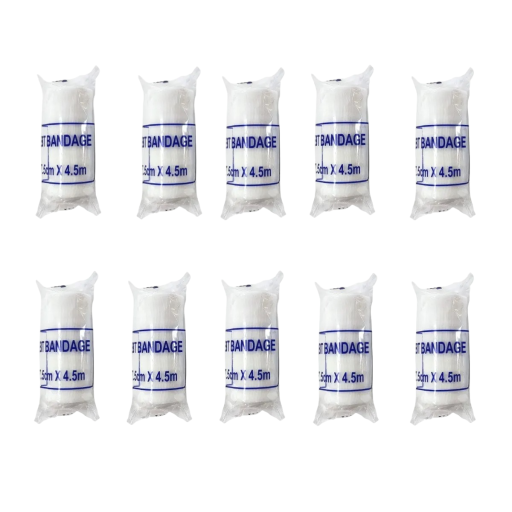 Sterilt bandage Hydrofilt stickat bandage Medicinsk förband Bandage Bandage Rulle 7,5 cm x 4,5 m 10st Första hjälpen