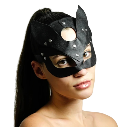 Läder Animal Mask Sexig Läder Mask Cosplay Mask