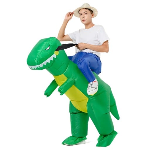 Uppblåsbar dinosauriekostym för vuxna Dinosauriecosplay Karnevalsdräkt Halloweendräkt 160 - 190 cm