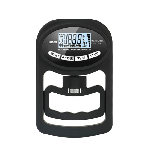 Digital finger- och handledstränare upp till 120 kg Handdynamometer med LCD-display Styrketräningshjälp