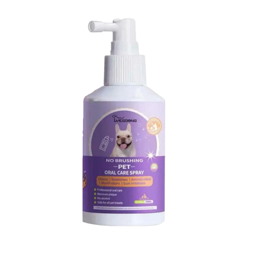 Tandborstespray för katter och hundar Tandvård Tandstensförebyggande Tandspray för husdjur 50 ml