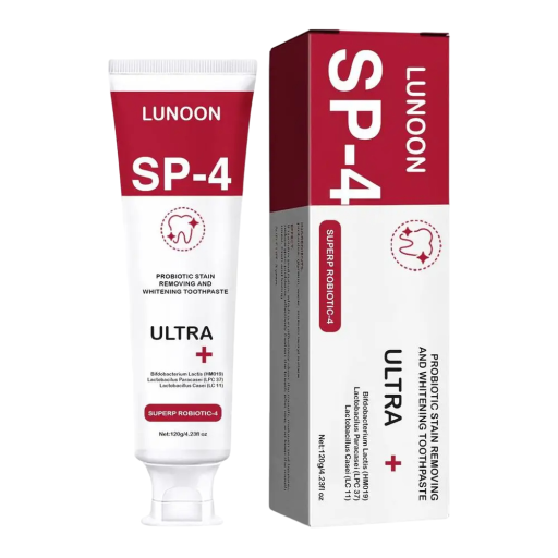 Probiotisk tandkräm Whitening tandkräm ljusnar upp och tar bort fläckar. Tandkräm för frisk andedräkt 120 g V313